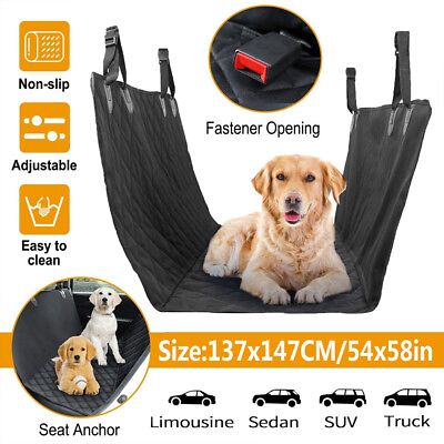 #ad Pet Dog Cat Car Seat Cover Waterproof Hammock SUV Truck Back Rear Protector Mat $21.49