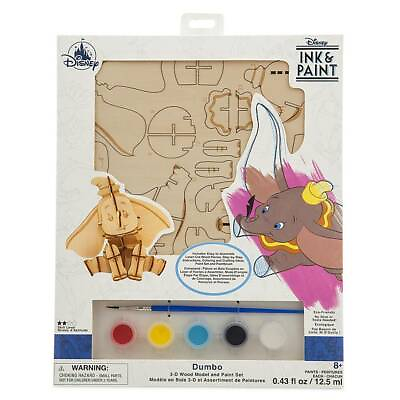 #ad Disney Parks Ink amp; Paint Dumbo 3D Wood Model and Paint Set New Sealed $8.69