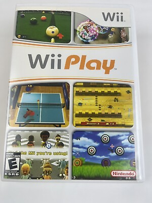 #ad Wii PLAY Nintendo Wii 2007 Motion Game Tested $14.00