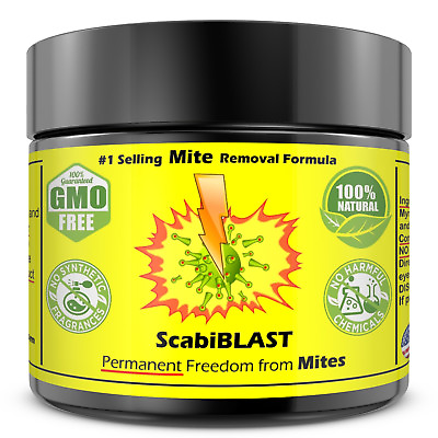#ad Scabies Treatment 2oz ScabiBLAST Cream Medication Natural Permanent Relief FAST $18.50