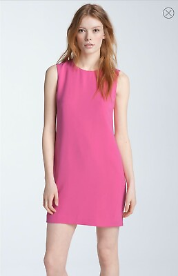 #ad Vince Pink Silk Dress Size 8USA 12UK BNWT GBP 159.00
