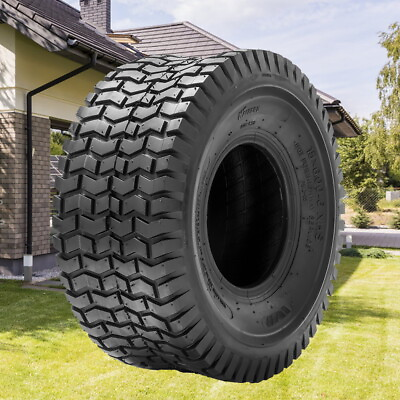 #ad 15x6.00 6 Lawn Mower Tire 4PR 15x6x6 Go Kart Turf Friendly Garden Tire Tubeless $38.99
