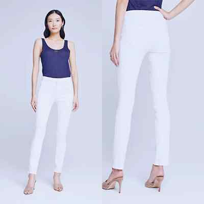 #ad L#x27;Agence Harrison High Rise Slim Straight Leg White Jeans Women#x27;s Size: 30 NWT $148.00