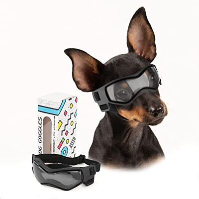 #ad PETLESO Dog Goggles Small Breed Easy Wear Small Dog Sunglasses Adjustable UVÂ  $15.37