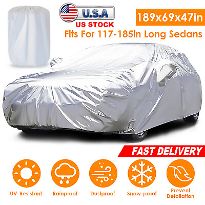 #ad Full Car Cover Outdoor Sun Dust Scratch Rain Snow UV Protection Automotive Cover $28.46