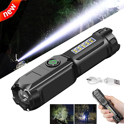#ad Super Bright LED Searchlight Portable Rechargeable Spotlight Handheld Flashlight $7.99