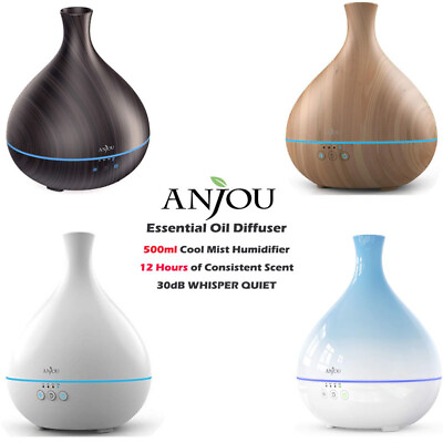 #ad Anjou AD012 500ml BPA Free Cool Mist Humidifier Aromatherapy Diffuser DI04 $20.00