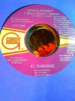 #ad El DeBarge Who#x27;s Johnny 1986 Motown 45 sleeve $3.77