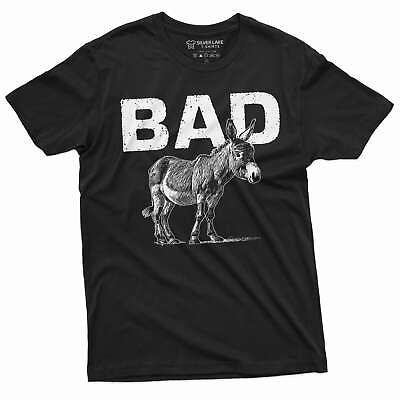 #ad Men#x27;s Funny Badass T shirt donkey tee shirt Funny animal t shirts Donkey Tees $19.18