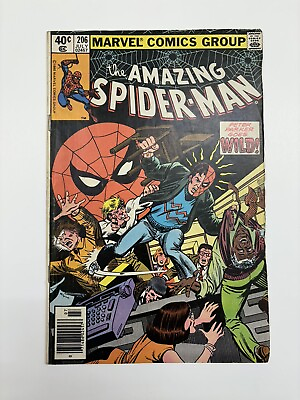 #ad The Amazing Spider Man #206 Marvel 1980 Bronze Age Newsstand Edition $4.99