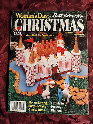 #ad WOMANs DAY Best Ideas for CHRISTMAS #23 1981 Decorating Gifts Trims Recipes $14.40