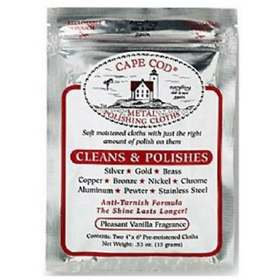 #ad Cape Cod Polish Co 8821 4 x 6 in. Metal Polishing Cloths 2 Pack Pack Of 36 $129.66