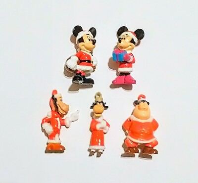 #ad DISNEY MICKEY MOUSE amp; FRIENDS CHRISTMAS XMAS FIGURINES SET VINTAGE COLLECTIBLES $14.99