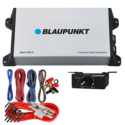 #ad Blaupunkt AMP1901D 1 Channel 2000 Watts Universal Car Amplifier Class D Kit $109.99