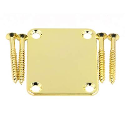 #ad Thick Metal Guitar Neck Plate with Screws4 Holes Guitar Neck Joint Board Rep... $13.87