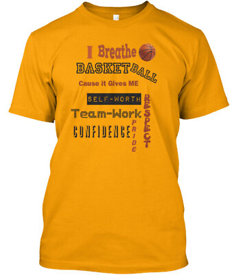 #ad I Breathe Basketball T Shirt Made in the USA Size S to 5XL $21.95