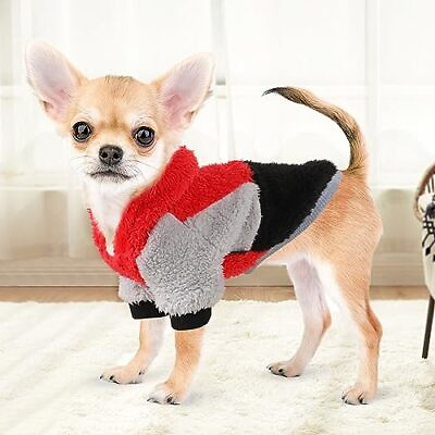 #ad XXS Dog Clothes Dog Sweater Hoodie for Small Dogs Boy Pet Chihuahua Clothes $18.16
