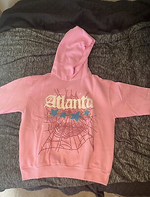 #ad Sp5der Atlanta Hoodie Pink Size: XL Brand new Authentic $175.00