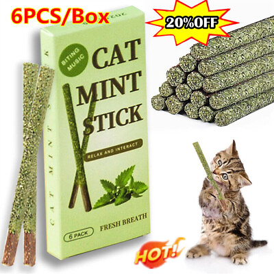 #ad #ad Catnip Cat Sticks Dried Natural Matatabi Silvervine Chew Toy Teeth Cleaning US $1.76