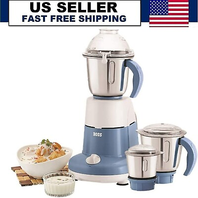 #ad Boss Mixer Grinder with 3 Jars WITH Universal Converter Free 750W 220V $250.00