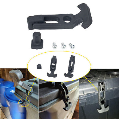 #ad 2PCS Rubber T Handle Hasp Draw Latch T Latch Handle Kit for RV Tool Box Cooler $10.21
