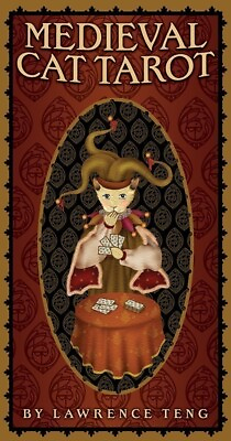 #ad Medieval Cat Tarot Cards Fortune Teller Psychic Medium Witch Salem Magic Gift $24.69