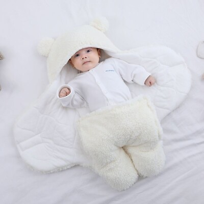 #ad Baby Swaddle Blanket Boys Girls Cute Cotton Plush Receiving Blanket Soft Newborn $14.99