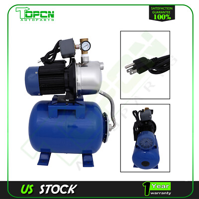 #ad 1 HP Shallow Well Jet Pump W Pressure Switch 12.3 GPM Booster Water 2800L H $116.24