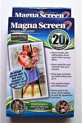 #ad Magna Screen Magnetic Mesh Screen New in Box $9.95