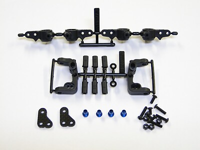 NEW ASSOCIATED SC6.4 T6.4 Hub Carriers Front GRAPHITE Steering Block Arms ACD10 $19.00