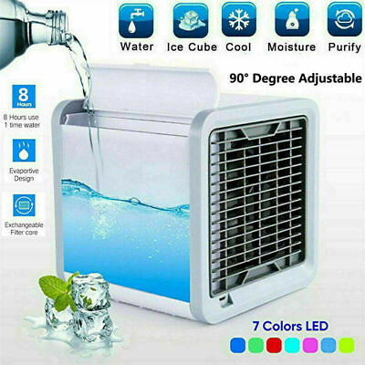 #ad Portable Mini Air Conditioner Cool Cooling Bedroom Air Cooler USB Fan DesktopNEW $16.84