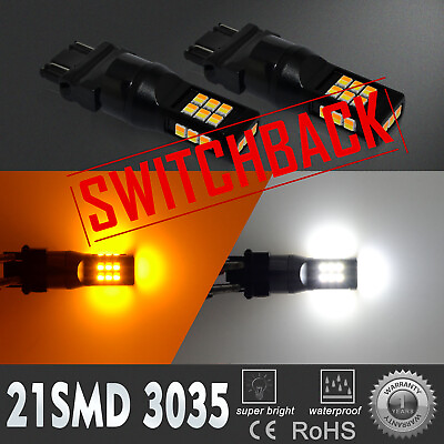#ad LED Switchback Front Turn Signal Light Bulb For 1999 2010 Jeep Grand Cherokee 2x $19.98