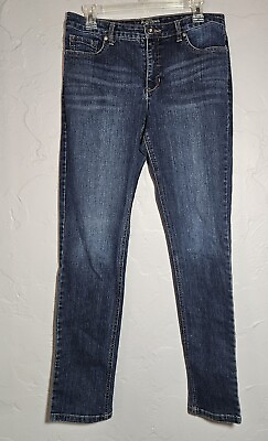 #ad Ruff Hewn Women’s Blue Jeans Dark Wash Straight Leg Size 10 32quot; inseam $11.99