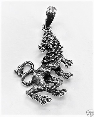 #ad LEO Lion Pendant Charm Sterling silver 925 $50.99