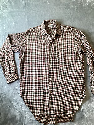 #ad Viyella Shirt Mens Large 16.5 Wool Blend Casual Preppy Button Down $27.99