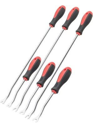 #ad 6PC CAR DOOR TRIM INTERIOR PANEL REMOVER CLIP REMOVAL LEVER LONG TOOL SET KIT US $24.99