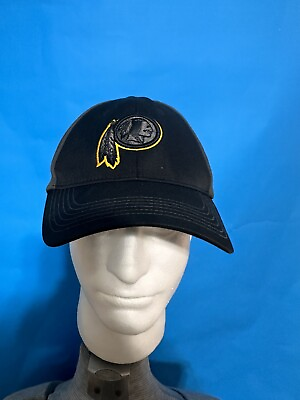 #ad Black And Yellow Washington Redskins Hat One Size Fits All $12.00