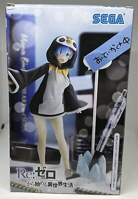 #ad Re:Zero Another World REM Penguin Hoodie Luminasta Figure USA Seller $23.50