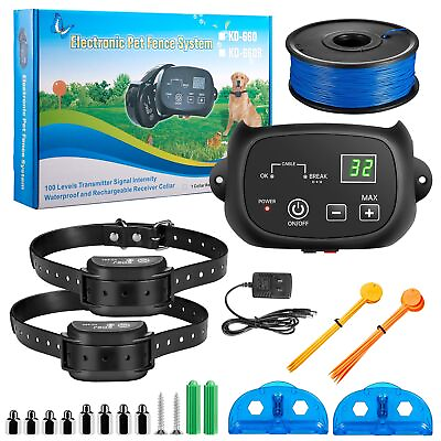 #ad Electric Fence for Dogs Inground Underground Dog Fence System Wired Pet Conta... $122.03