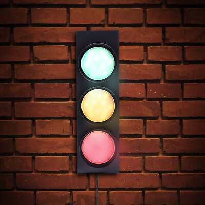 #ad New Wall Lamp Traffic Light Wall Decoration Office Fun Room Decor amp; Remote $43.05