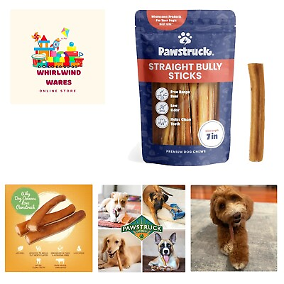 #ad All Natural 7quot; Bully Sticks for Dogs Best Long Lasting Rawhide Free Low O... $67.99