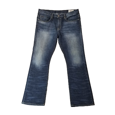 #ad Buffalo David Bitton jeans men#x27;s 38x32 King X slim bootcut blue stretch denim $41.91