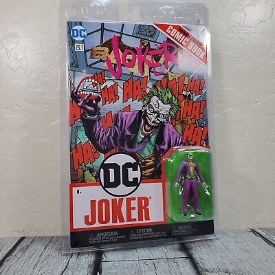 #ad McFarlane Toys DC Comics Joker Page Punchers 3quot; Action Figure And Comic Book $17.99