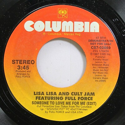 #ad Rock Promo Nm 45 Lisa Lisa And Cult Jam Featuring Full Force Someone To Love $5.00