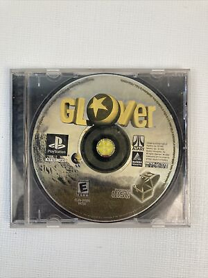 #ad Glover Ps1 Loose Disc Playstation 1 Disc and Back Cover of Original Case $19.74