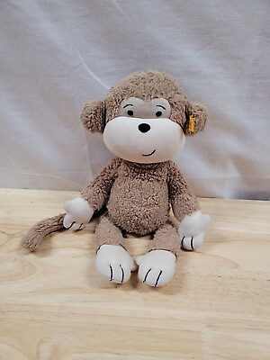 #ad Steiff Monkey Plush Soft Cuddly Friends Doll Brownie German Toy 060304 $13.39