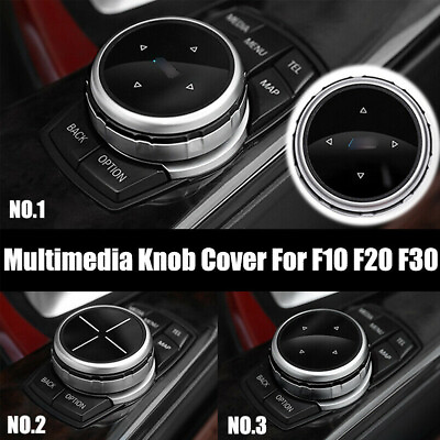 #ad Silver Replacement small Multimedia Knob Cover IDRIVE Button For BMW F10 F20 F30 $27.50