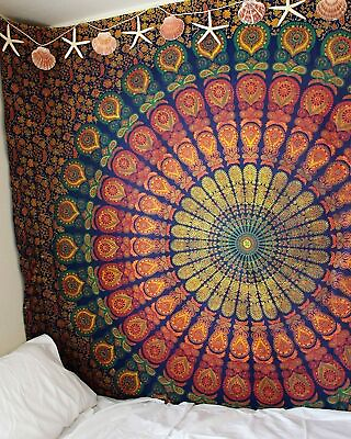#ad Hippie Indian Decor Tapestry Wall Hanging Throw Mandala Bohemian Twin Bedspread $28.60