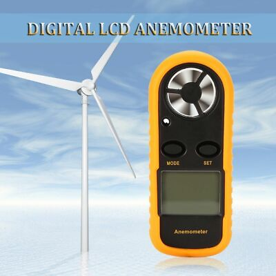 #ad Digital LCD Handheld Anemometer Air Wind Speed Meter Backlight Airflow Gauge US $16.99