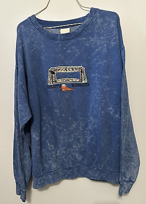 #ad US Vintage Co Duluth Minnesota Embroidered Blue Sweatshirt Lift Bridge Sz XL $7.99
